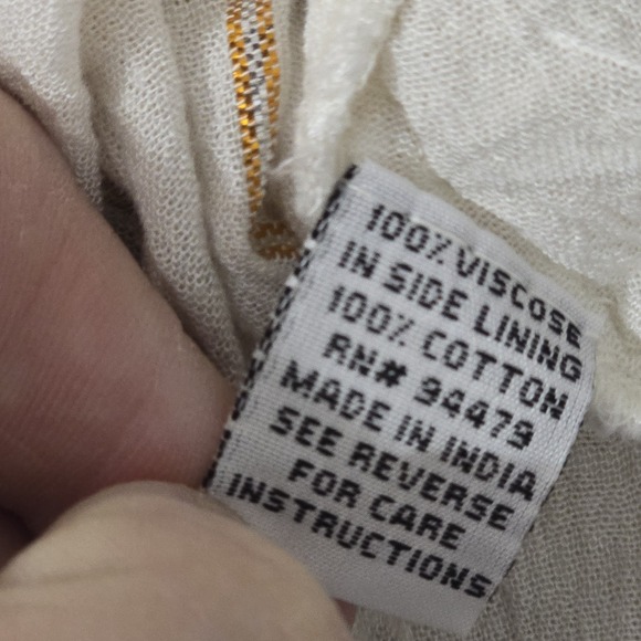 Anthropologie Me 2 Magic Floral Metallic Ivory Gold Tiered Maxi Dress 2X - Picture 10 of 10